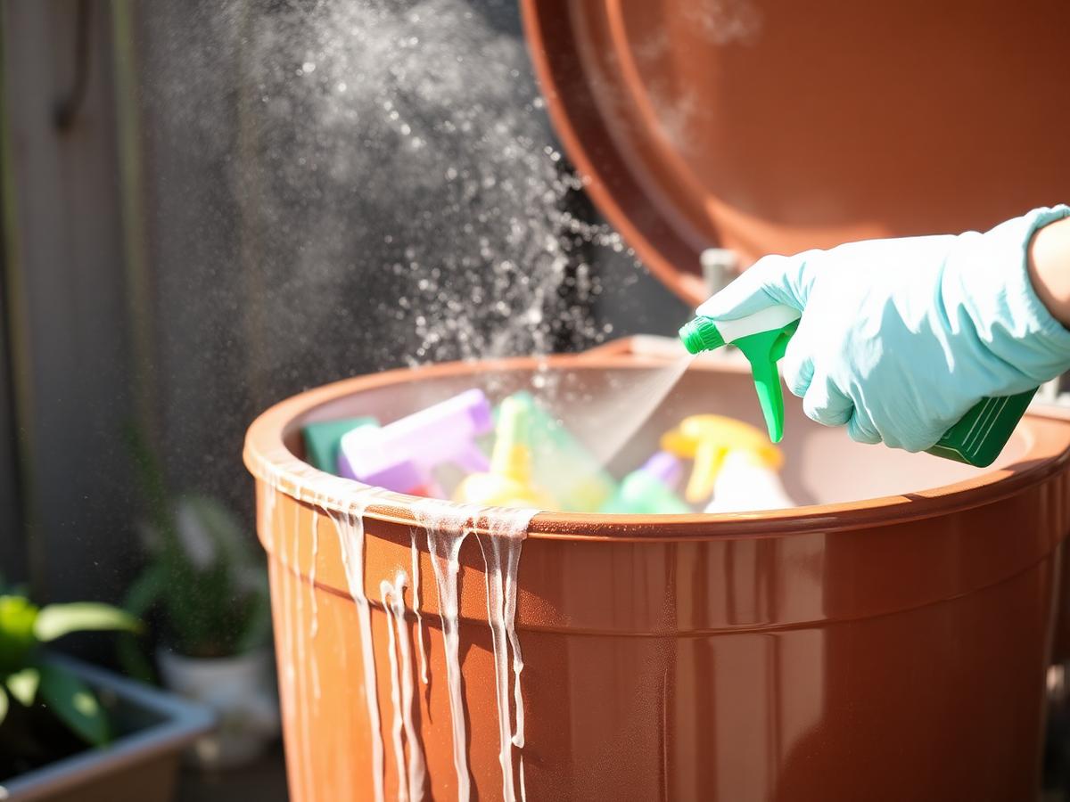 Nettoyage bac à compost